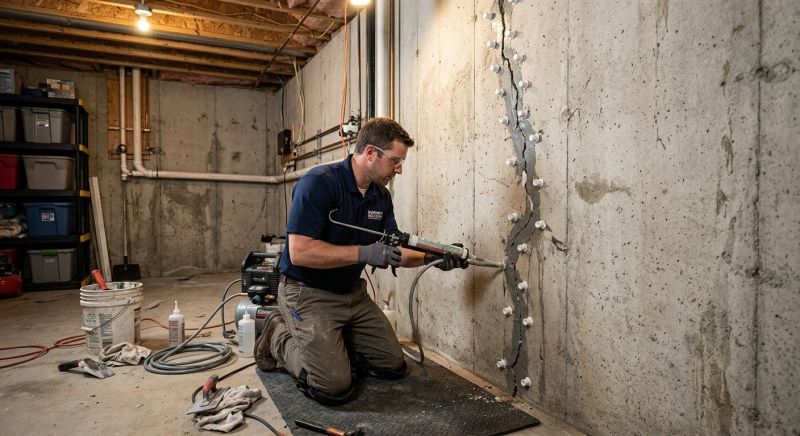 Basement Crack Repair in Boiling Springs, SC