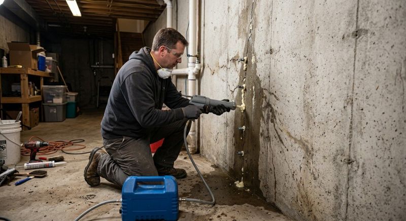 Basement Crack Repair in Boiling Springs, SC