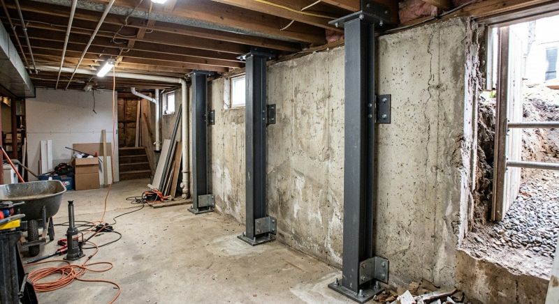 Basement Stabilization in Boiling Springs, SC