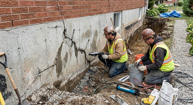 Cracked Foundation Repair in Henrietta, NC