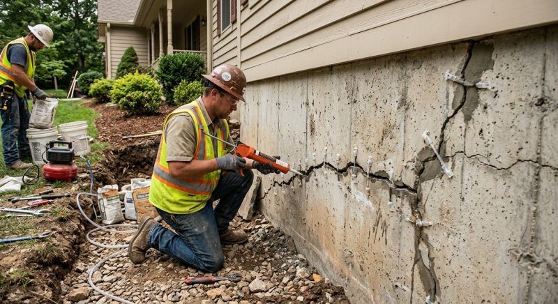 Cracked Foundation Repair in Rutherfordton, NC