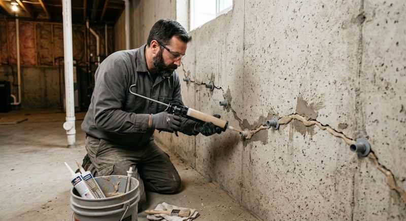 Cracked Foundation Repair in Saluda, NC