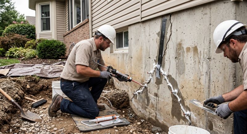 Cracked Foundation Repair in Tryon, NC