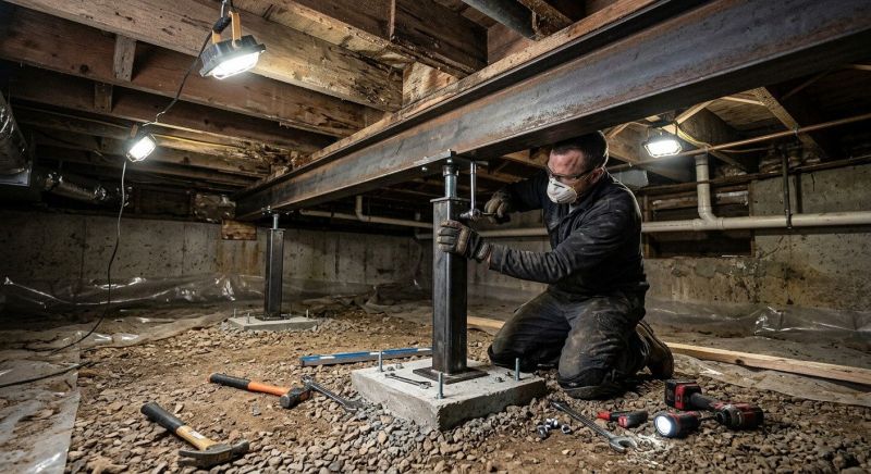 Crawlspace Structural Repair in Boiling Springs, SC