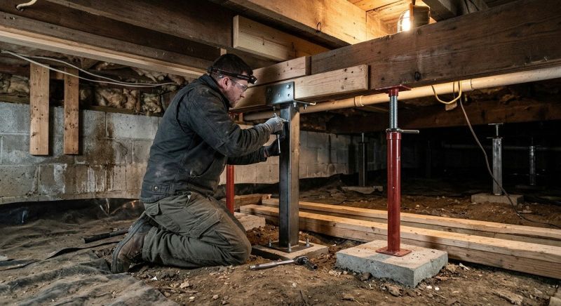 Crawlspace Structural Repair in Boiling Springs, SC