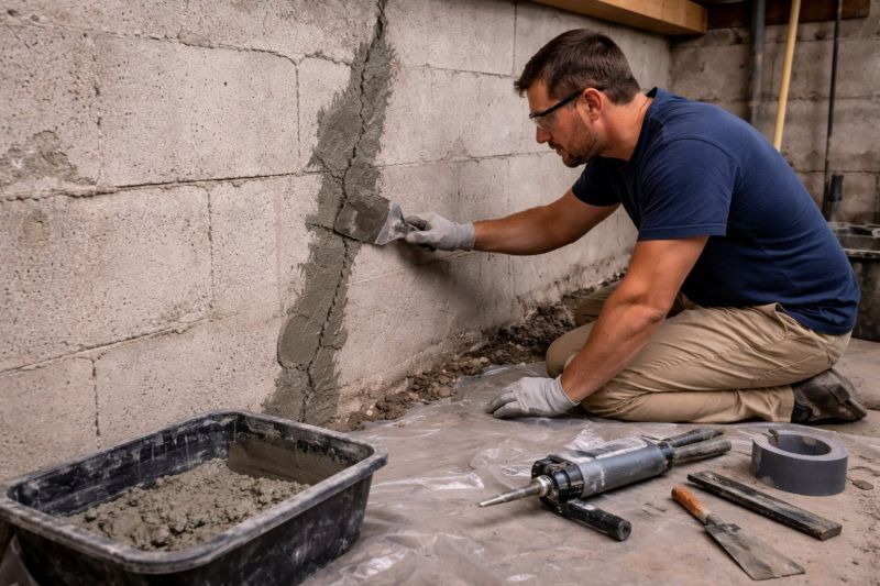 Foundation Crack Repair in Moore, SC