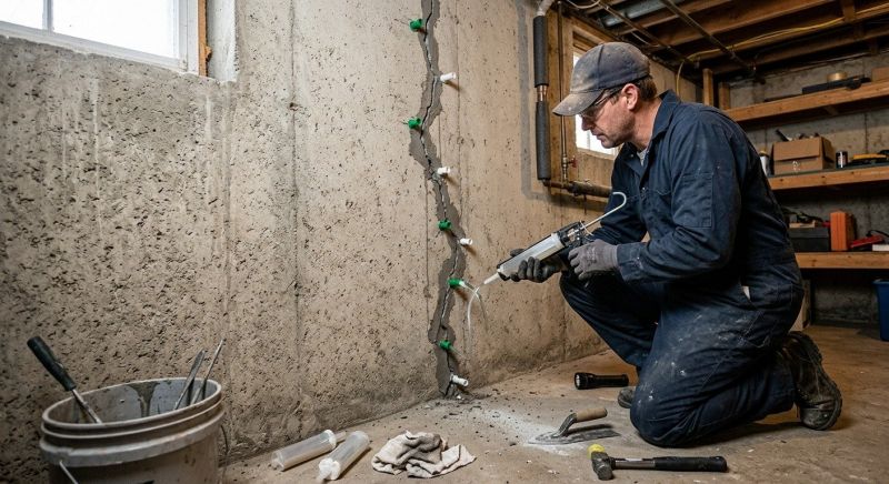 Foundation Crack Repair in Rutherford County, NC
