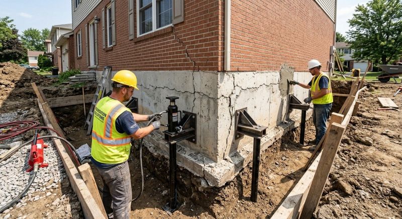 Foundation Pier Repair in Boiling Springs, SC