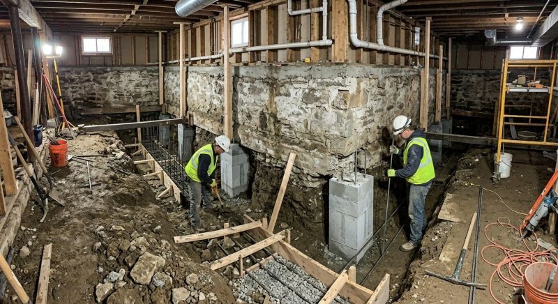 Foundation Underpinning in Boiling Springs, SC
