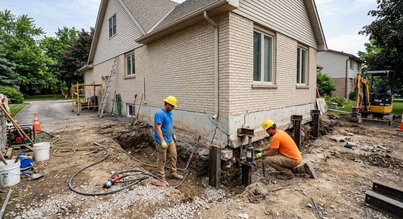 Helical Pile Installation in Boiling Springs, SC