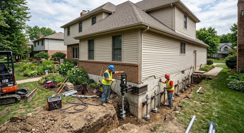 Helical Pile Installation in Boiling Springs, SC