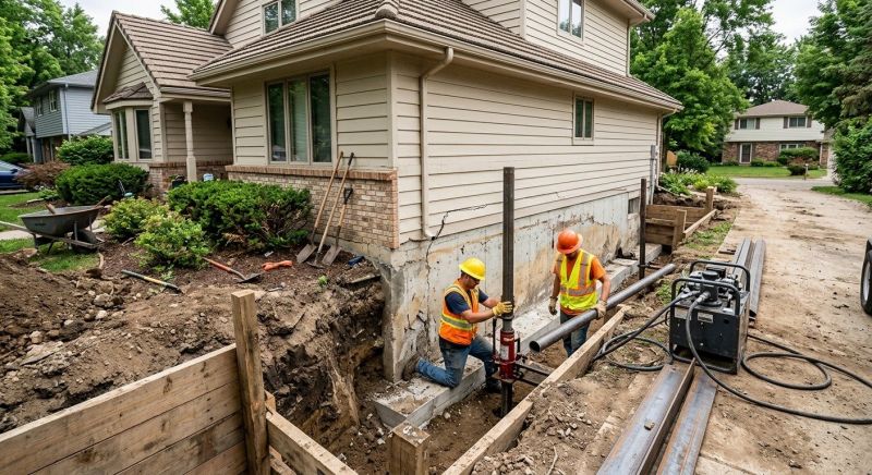 House Foundation Repair in Polk County, NC
