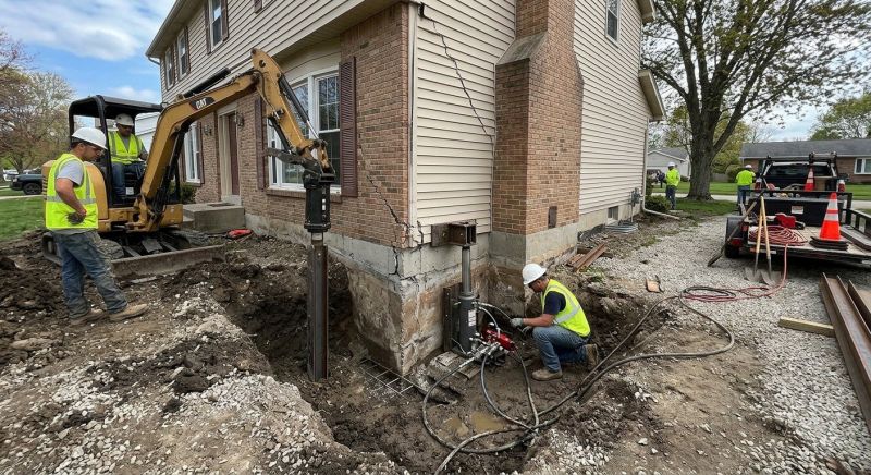 Sinking Foundation Repair in Saluda, NC