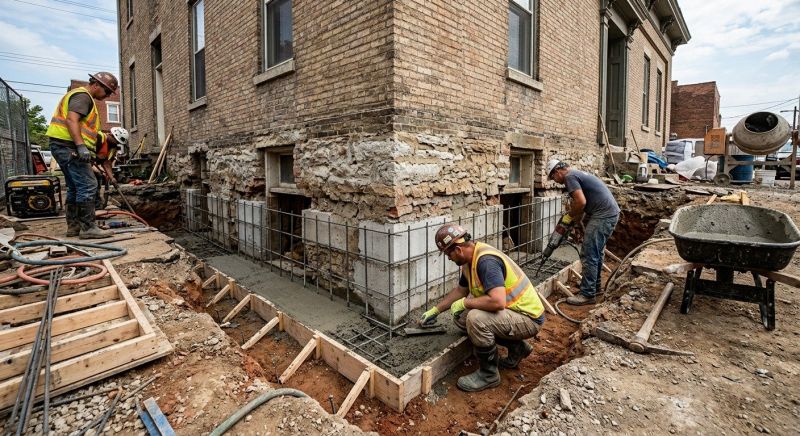 Structural Underpinning in Boiling Springs, SC